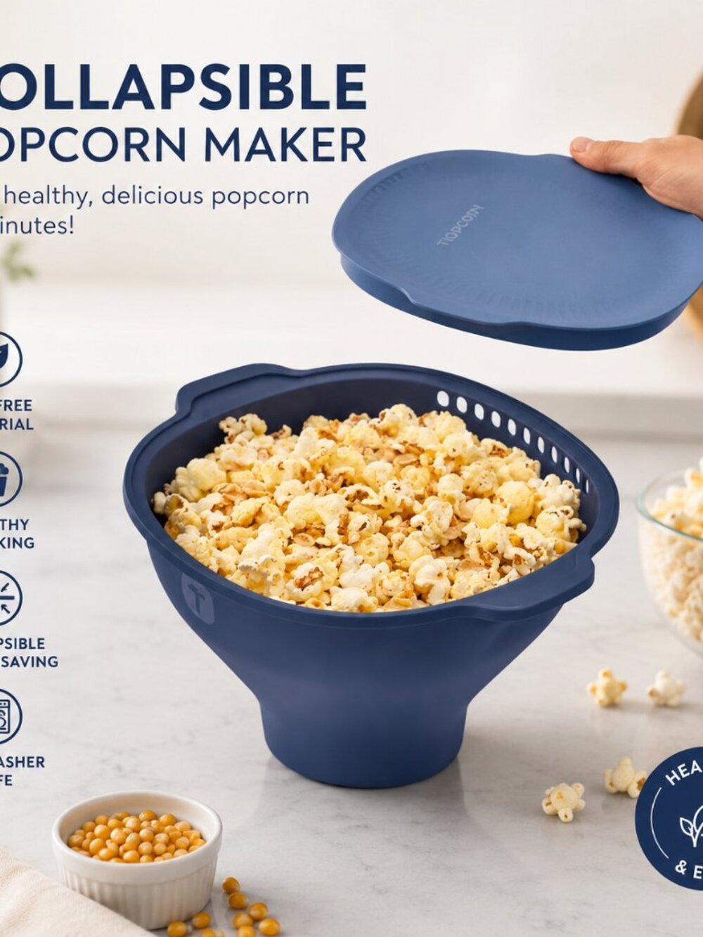 LAST ONE USED AS A DISPLAY NEW Tupperware WowPop Microwave Popcorn Maker